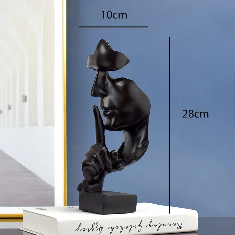 Silent Thinker Abstract Face Home Decor | Luvikno