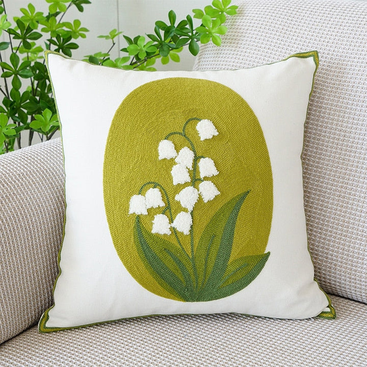 Brodert tulipan putetrekk