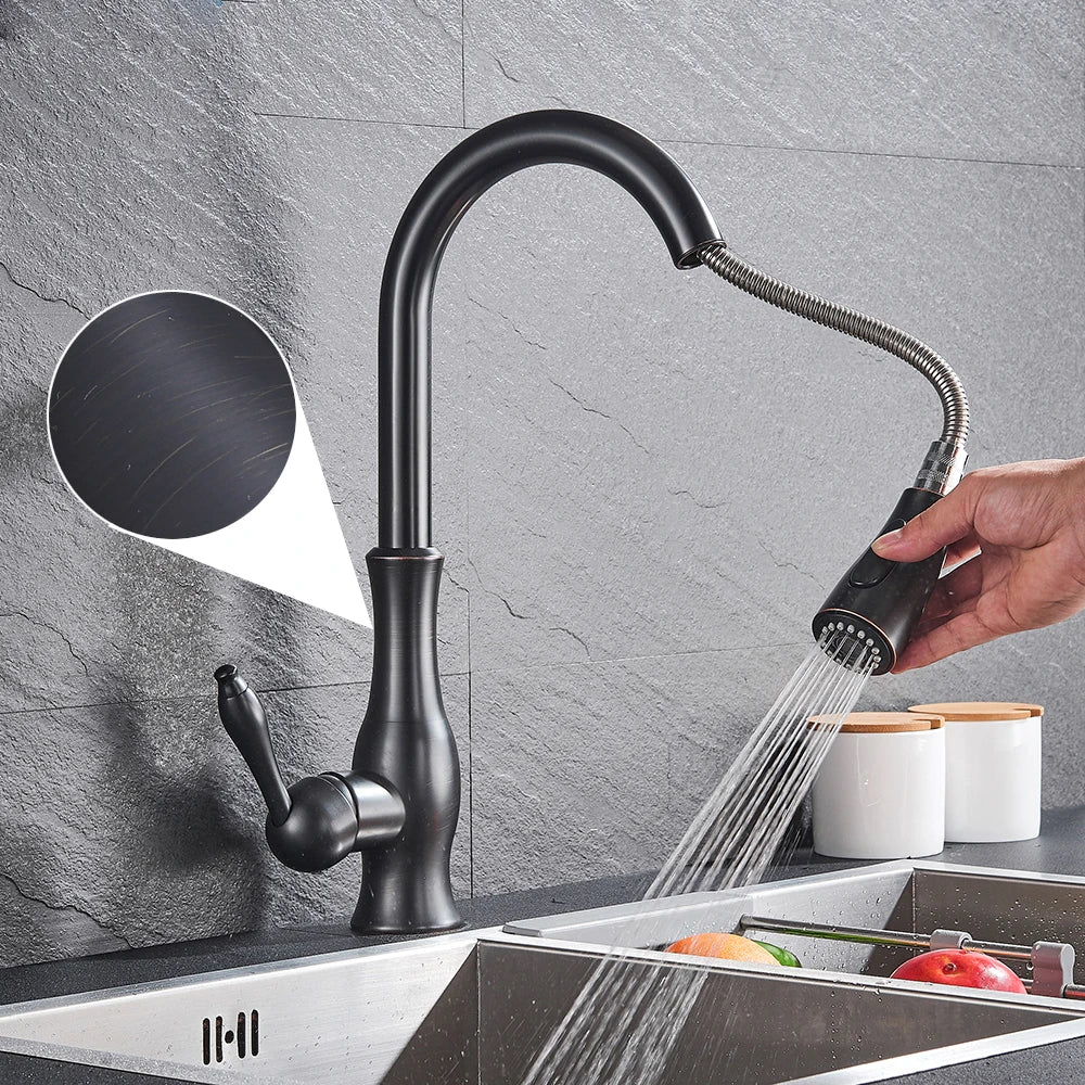 Luvikno | GlamFaucet Kjøkkenkran - Luksus Gylden Kjøkkenmikserkran