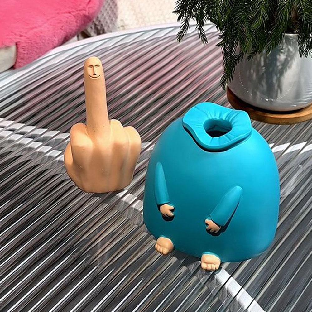 Happy Middle Finger Funny TaLuviknoe Decor | Luvikno