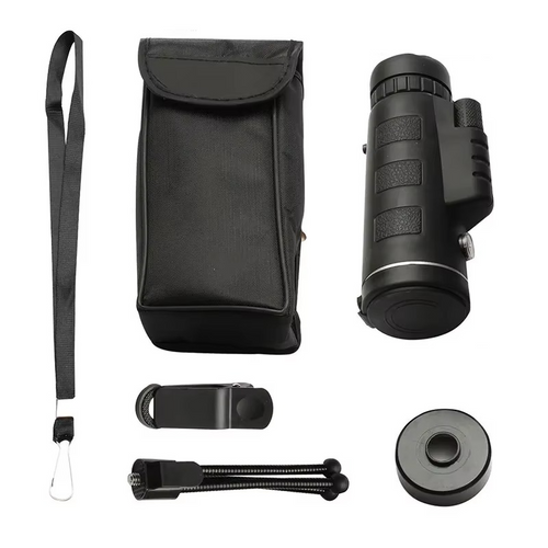 40x60 HD Monocular Telescope med smarttelefonholder og stativ for utendørs og camping Luvikno