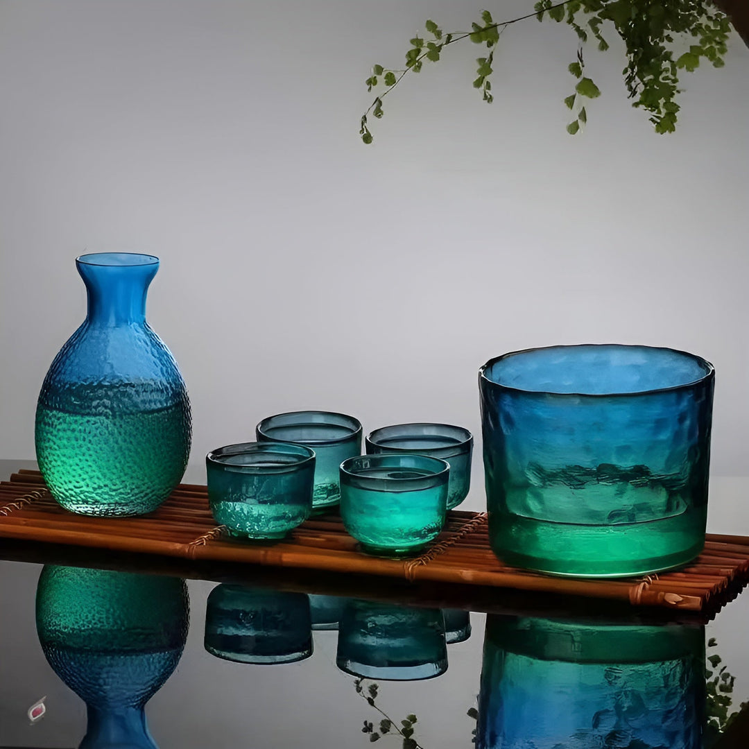 Japansk Glass Sett – Elegant Sake & Whisky Sett | Perfekt for Bar & Hjem | Luvikno