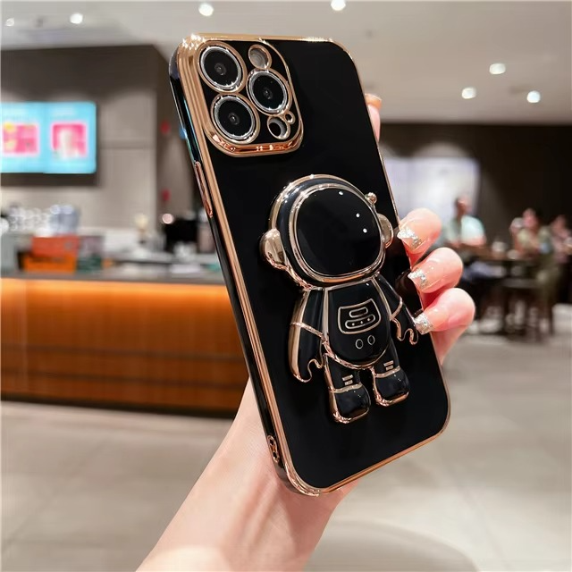 Astronaut Kickstand Myk Etui for Ulike iPhone Modeller Luvikno