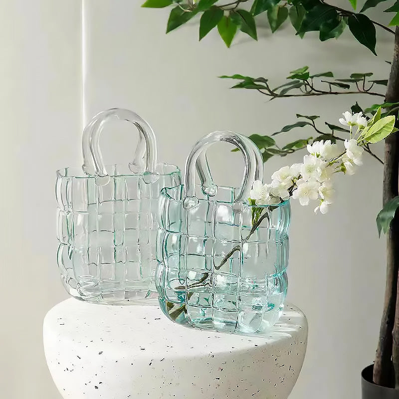 Glass Bag Vase | Luvikno