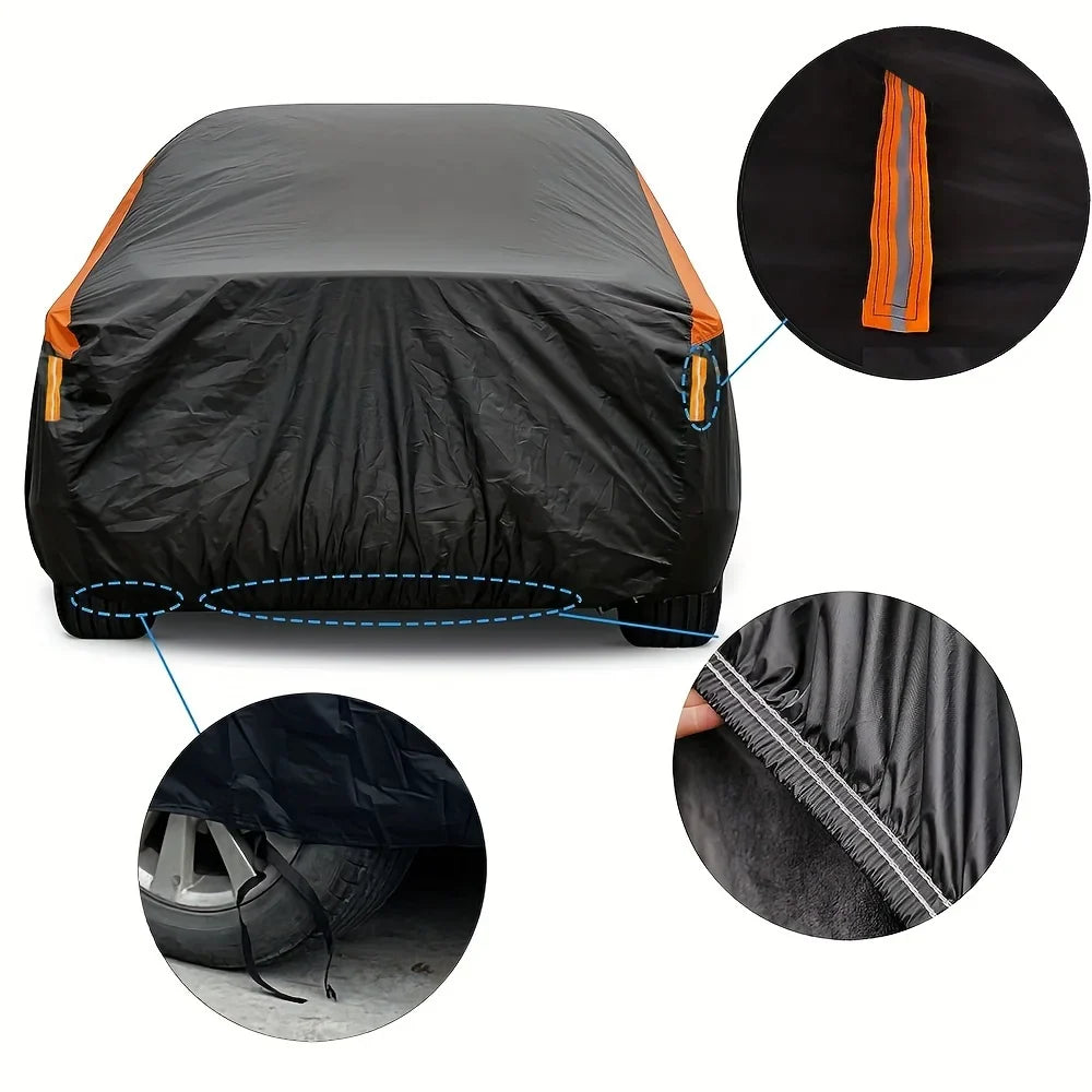 Luvikno | Biltrekk CARVION | Vanntett & UV-beskyttelse | For SUV & Sedan | 190T Polyester