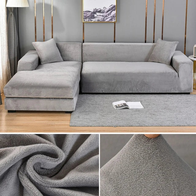Luvikno | SofaGuard™ | Elastisk fløyelssofa trekk som sparer deg for penger