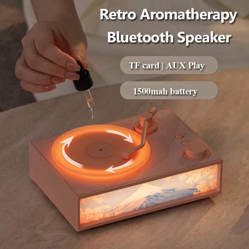 Vintage Design & LED Mood Lighting Wireless Aromatherapy Speaker | Luvikno