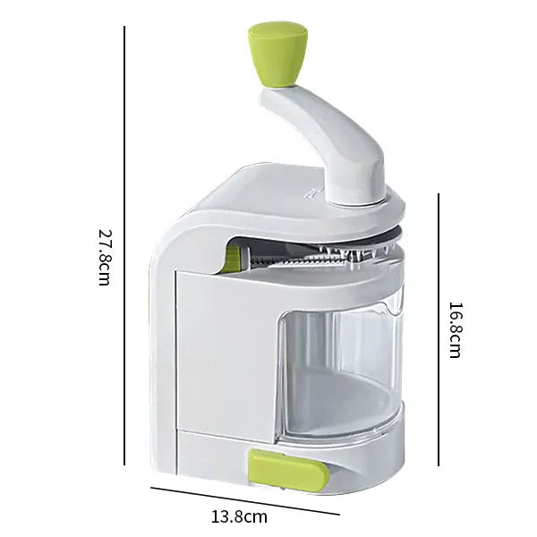 Luvikno | SpiraChef Grønnsak Spiralizer | 5-i-1 Spiralizer & Skjærer | Med Sugfot & Sammenleggbart Design | For Zoodles, Grønnsaker & Frukt