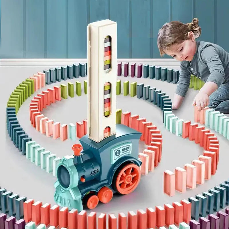 Luvikno | Kreativ Domino Express - Spill og lær med fargerike steiner