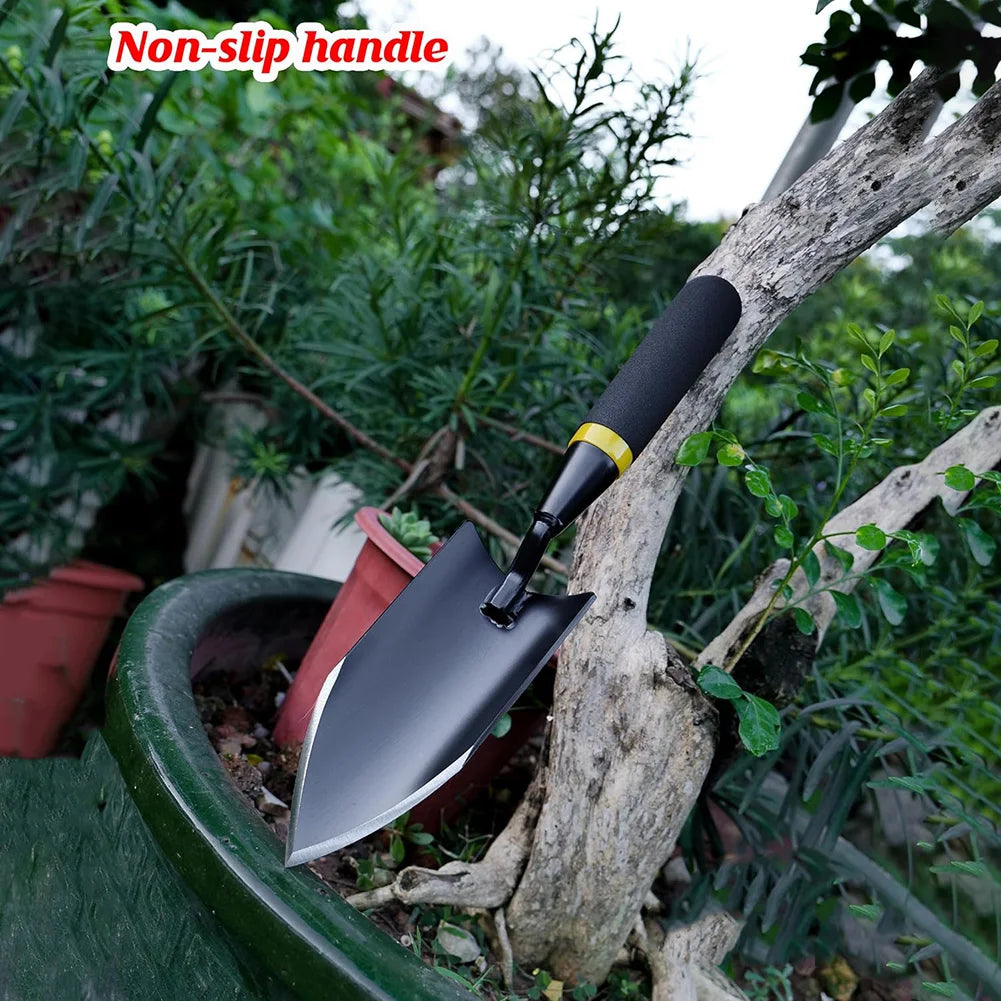 Luvikno | TerraGrip Hage spade | Ekstra Robust & Ergonomisk | Sømløst Sveiset | For Harde Jordsmonn & Røtter