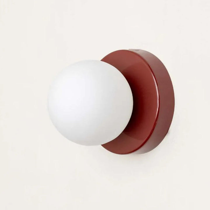 LumiGlobe - Moderne Vegglampe med Glassblokk i Mid-Century Stil Luvikno