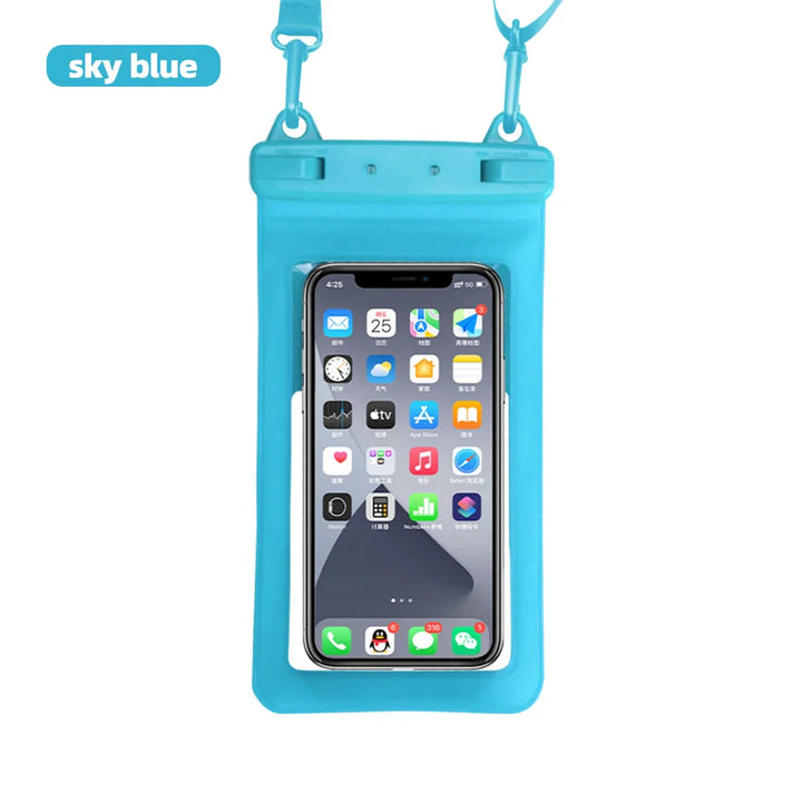 Luvikno | Vanntett Smartphone Etui DryVault | Full View Design | Side Tilgang | Med Bærebelte