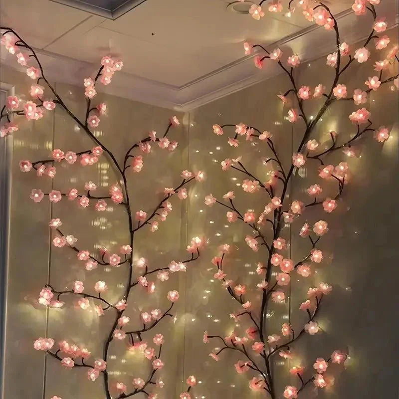 PetalGlow - Fortryllende Sakura LED Lys Garland Luvikno