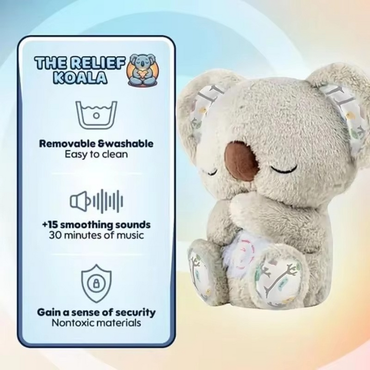 Koseklump Koala Plush Søvnkamerat med Mild Glød og Beroligende Lyder Luvikno