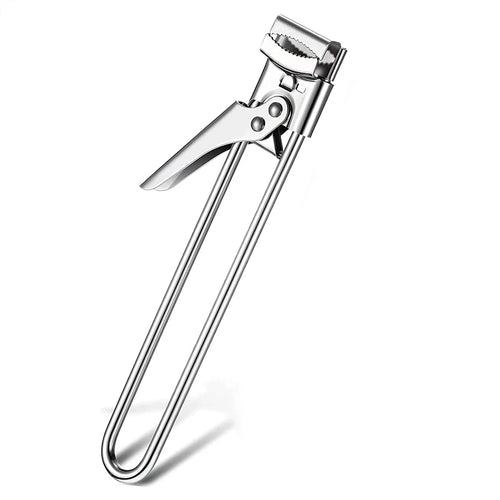 Luvikno | Glassåpner Gripano | Justerbar rustfritt stål lokkåpner | For svake hender | Antiskli håndtak & enkel å bruke