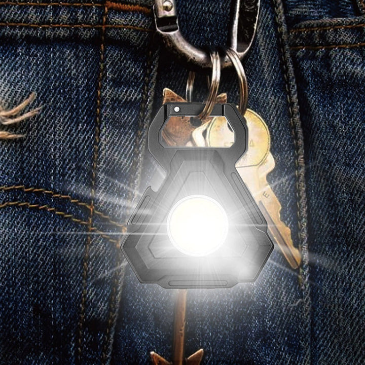 Mini LED Lommelykt USB Flaskekork Nøkkelring | Luvikno