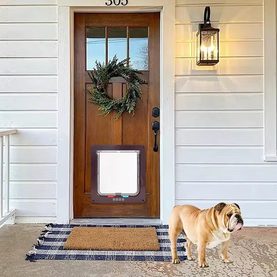 4 Way Pet Door for Cats and Dogs Luvikno