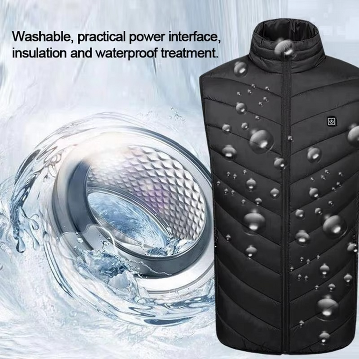 Unisex USB-drevet oppvarmet vest for friluftsentusiaster Luvikno