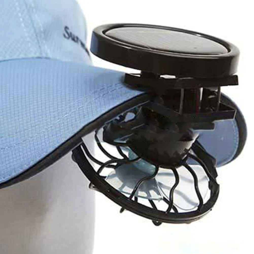 Luvikno | Solar-Ventilator SunBreeze ClipFan | Mini-Clip Vifte med Solpanel | For Utendørsaktiviteter, Reiser & Sport | Håndfri Kjøling