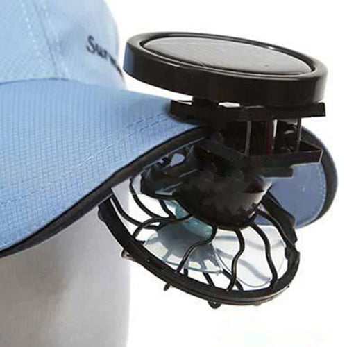 Luvikno | Solar-Ventilator SunBreeze ClipFan | Mini-Clip Vifte med Solpanel | For Utendørsaktiviteter, Reiser & Sport | Håndfri Kjøling