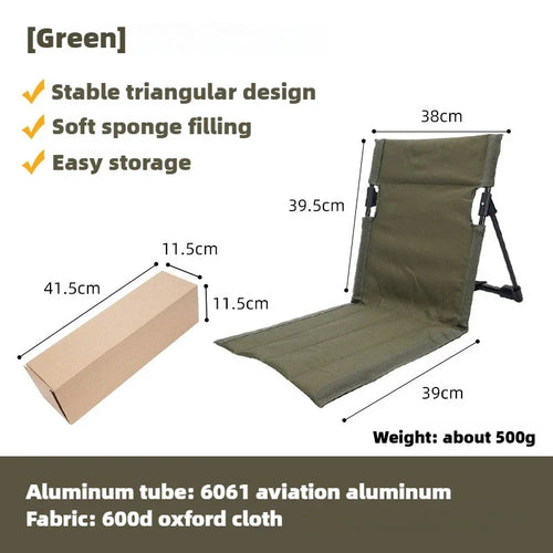 Luvikno | TREKASE Camping Felle Stol | Ultra-lett & værbestandig | Aluminiumsramme | Polstret for ekstra komfort | Rask å montere