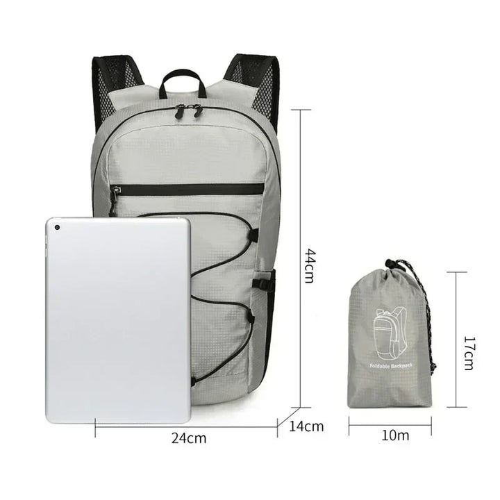 Luvikno | Utendørs Ryggsekk PackLite 20 L | Ultralett & Vanntett | Sammenleggbar for Reise & Fotturer