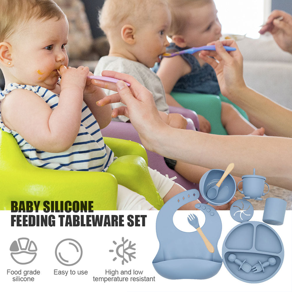 Silicone Baby Feeding Tableware Set | Luvikno