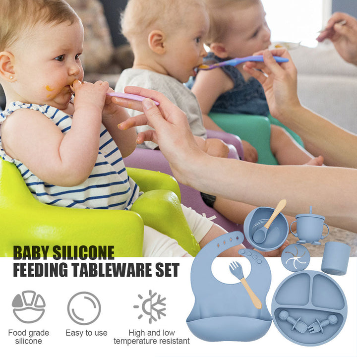 Silicone Baby Feeding Tableware Set | Luvikno