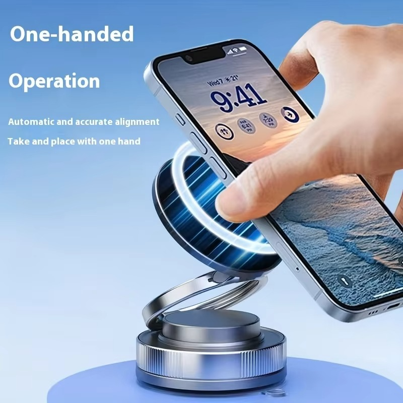 Sammenleggbar magnetisk telefonholder for iPhone og Android Luvikno