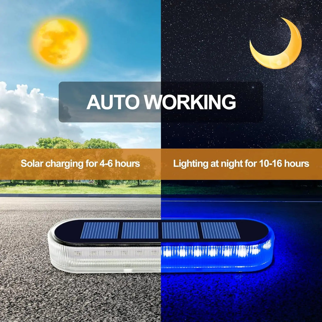 Luvikno | LumaGlow Solar Trap Light | IP68 vanntett med 30 LED-lamper i varm/kald hvit/blå for terrasse og utendørs