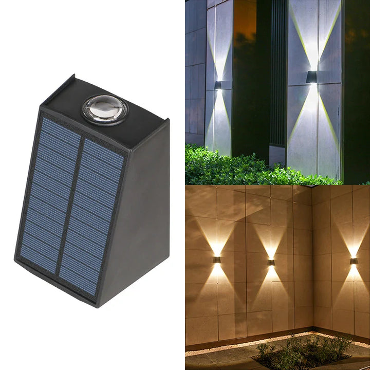 Solar LED Vegglys Luvikno