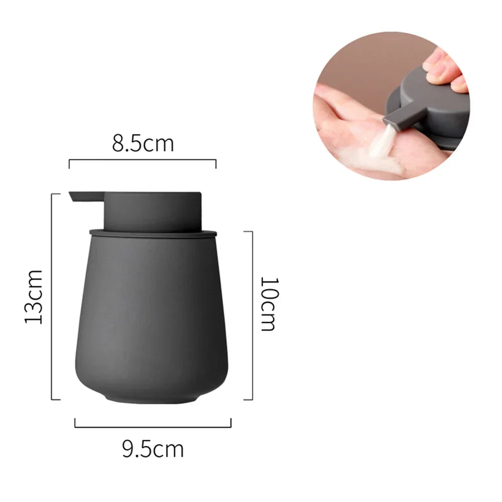 CeramiLux 300 ml Luksus Såpedispenser laget av Keramikk – for Såpe, Sjampo, Balsam eller Lotion Luvikno