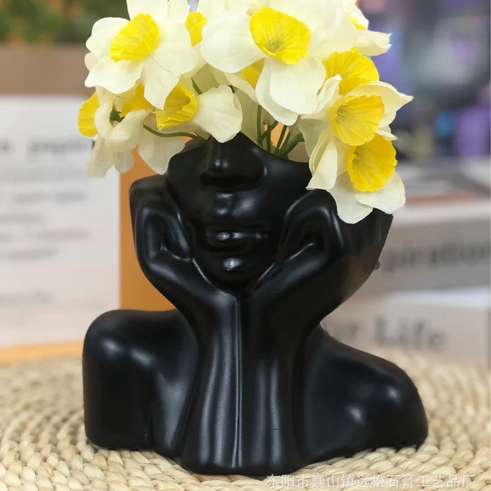 Gledelig Lucky Flower Pot Skulptur | Luvikno