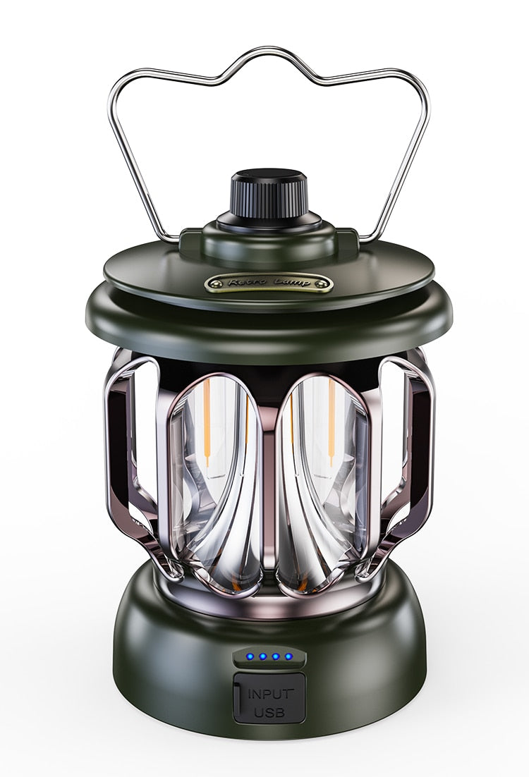 Retro Power Bank Camping LED Lampe | Luvikno