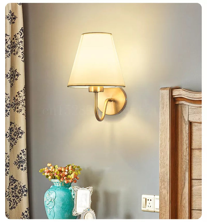 Luvikno | RusticGlow - Vegglampe av Stoff i Amerikansk Stil