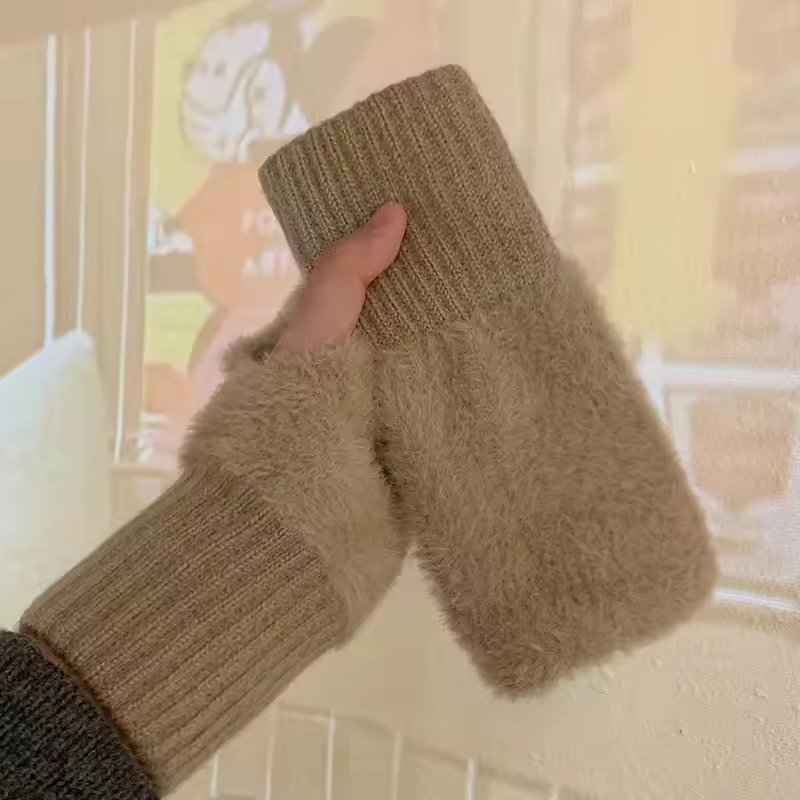 Unisex Fleece Fingerless Gloves – Varme, Myke og Funksjonelle | Luvikno