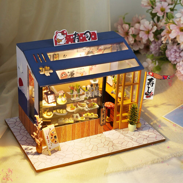 Miniatyr DIY japanske bygge leker kit | Luvikno