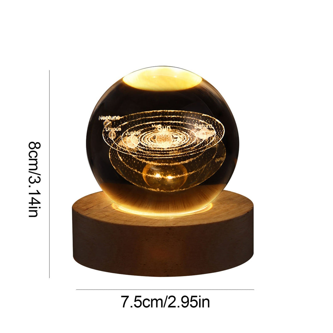 Crystal Light Ball – Fortryllende Glass Ambient Lys for Hjemmet Luvikno