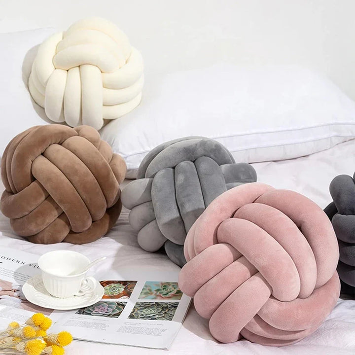 Plush Knot Cushion (Velour) | Luvikno
