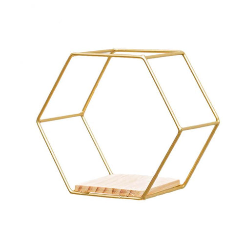 HexaShelf - Stilfull Hexagonal Veggdekorasjon for Dine Gjenstander Luvikno