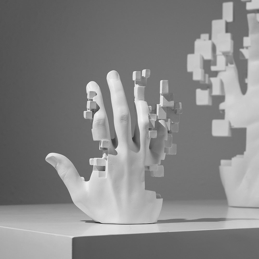 Moderne Kunstneriske Berøringer Hånd Statue Dekor | Luvikno