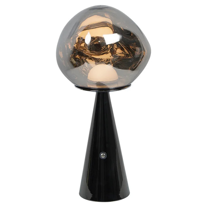 Moderne Mini Bordlampe i Lava Design med LED Lys - Dekorativ Lampe for Stue, Soverom & Kontor | Luvikno