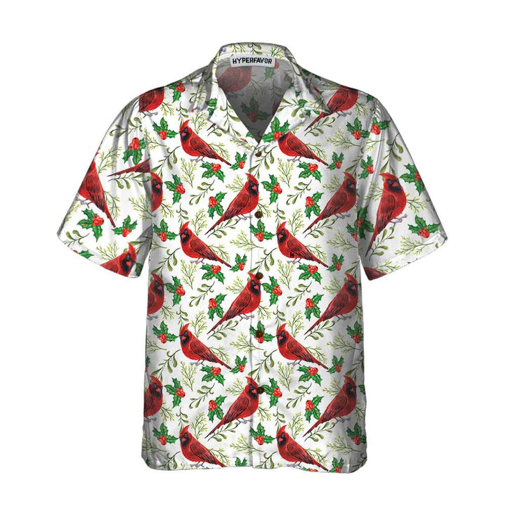 Luvik | Rød Hawaiian-skjorte med sømløst juletheme, Morsom juleskjorte, Julegave