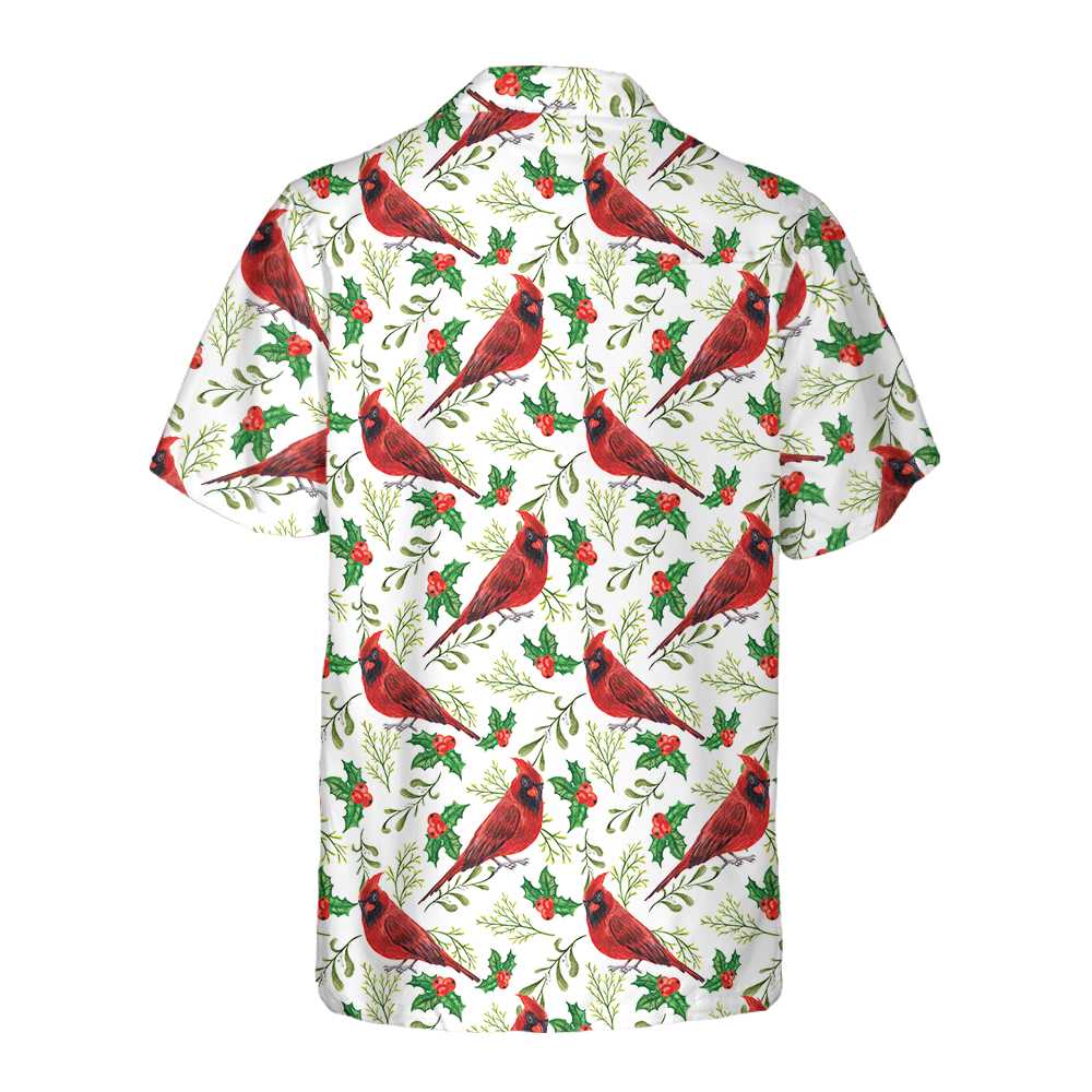 Luvik | Rød Hawaiian-skjorte med sømløst juletheme, Morsom juleskjorte, Julegave