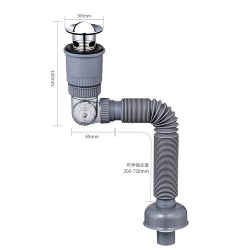 360 Drain Easy Universal Overflow Disposer Drain Kit | Luvikno