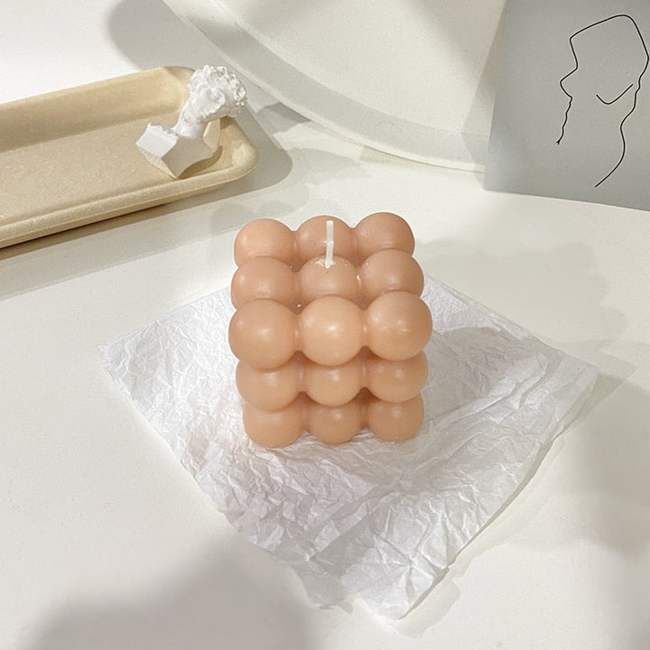 BubbleGlow Stearinlys - Trendy Stearinlys for Ditt Interiør Luvikno