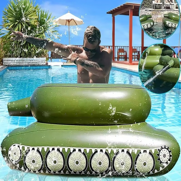 Ultimate Water Battle Oppblåsbar Flyte med Integrert Vannpistol Luvikno