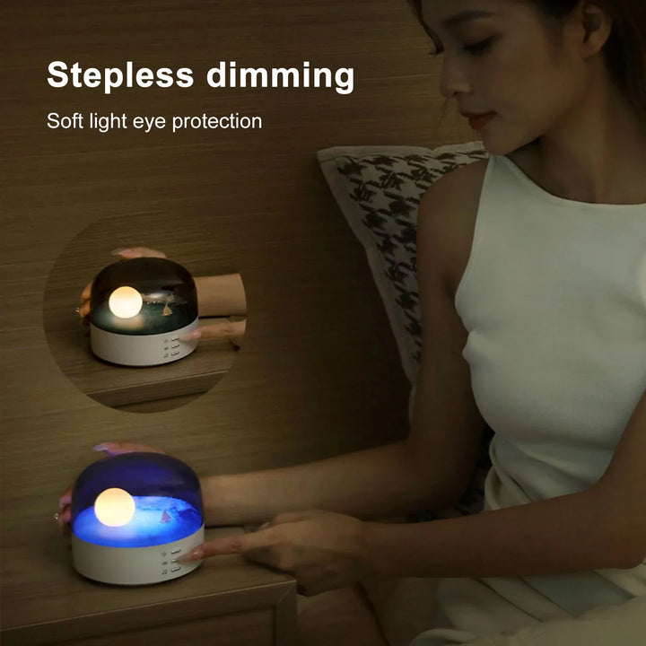 3D Mysterious Moon LED Nattlys Høyttaler | Luvikno