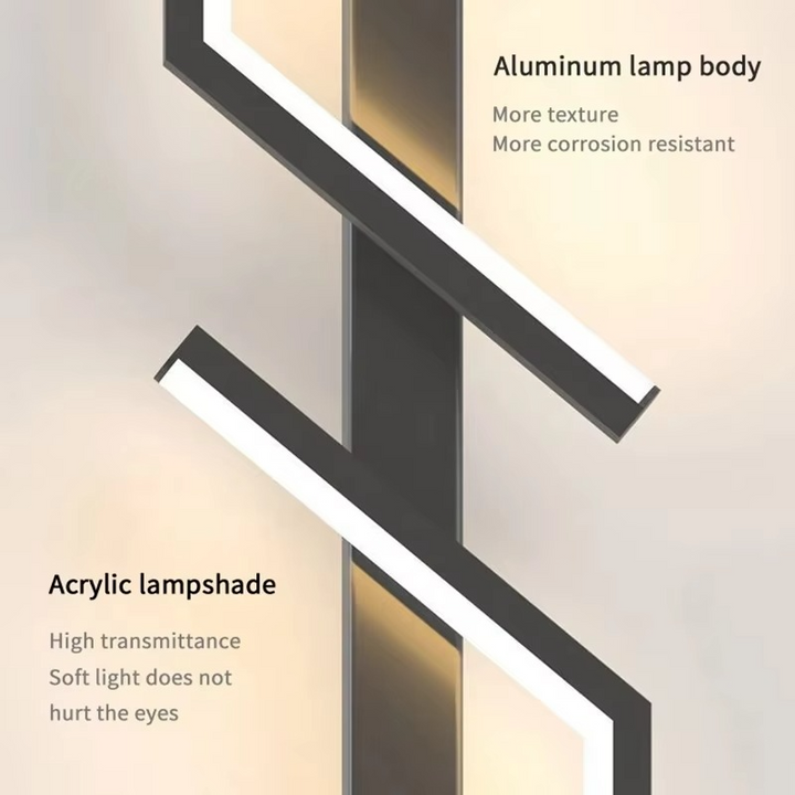 Elegant LED Strip Vegglampe for Moderne Hjemmedesign Luvikno
