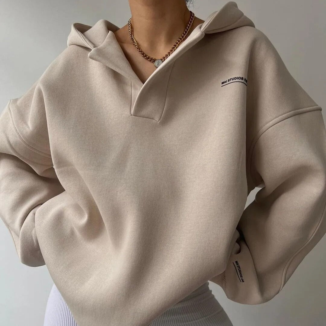Luvik | Moderne V-hals hoodie